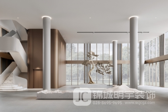 現(xiàn)代大氣的辦公展示中心裝修設(shè)計(jì)案例
